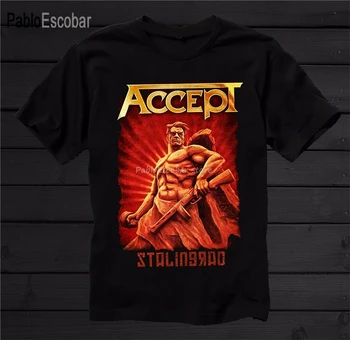 Accept- Stalingrad - Немецкая хэви-метал группа, футболка-Размер От 3Xl Модная футболка В классическом стиле мужская хлопковая футболка new man